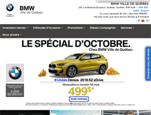 Tablet Screenshot of bmwvilledequebec.com